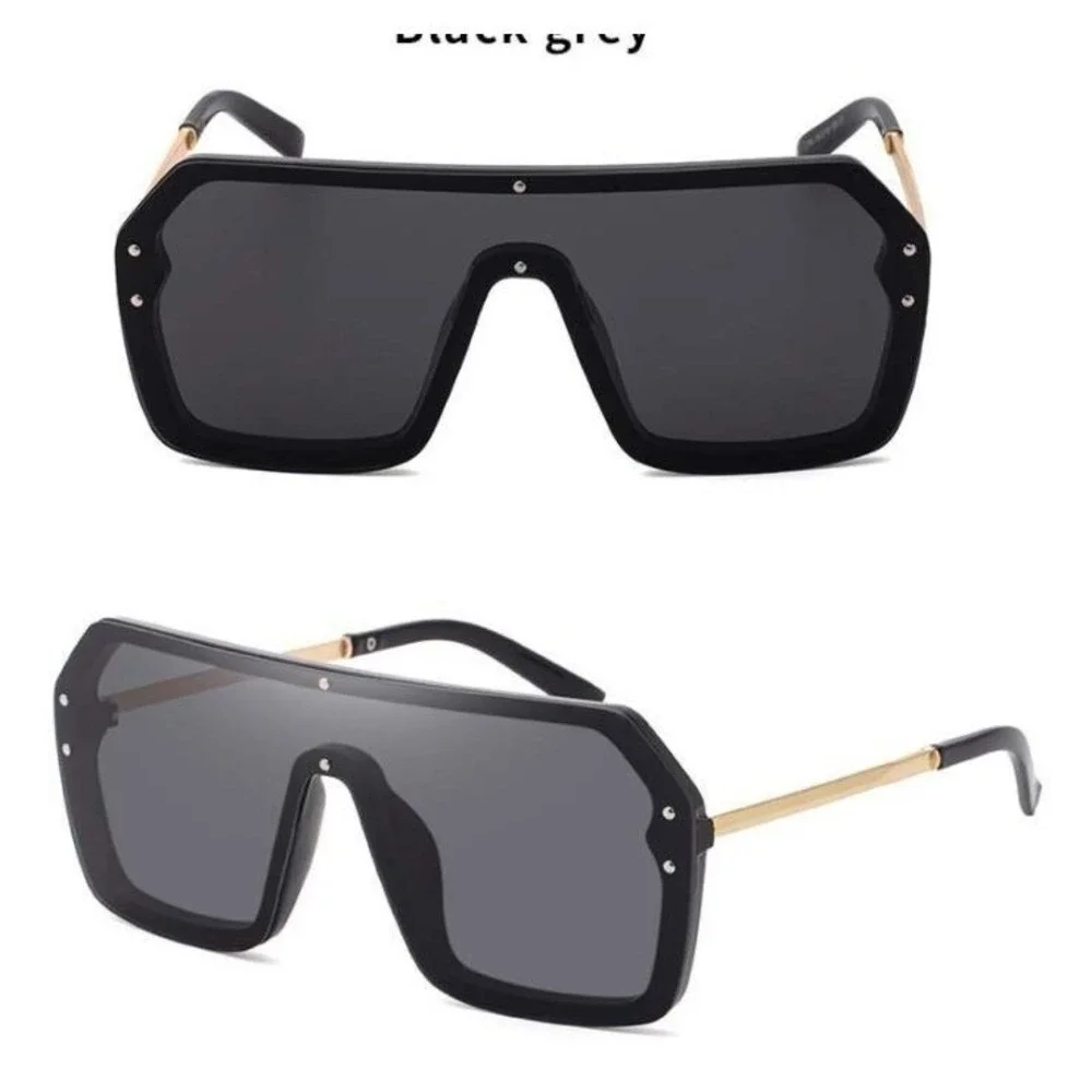 Square Street Wear UV400 Protection New Elegant Men Trendy‎ Sunglasses Hip Hop